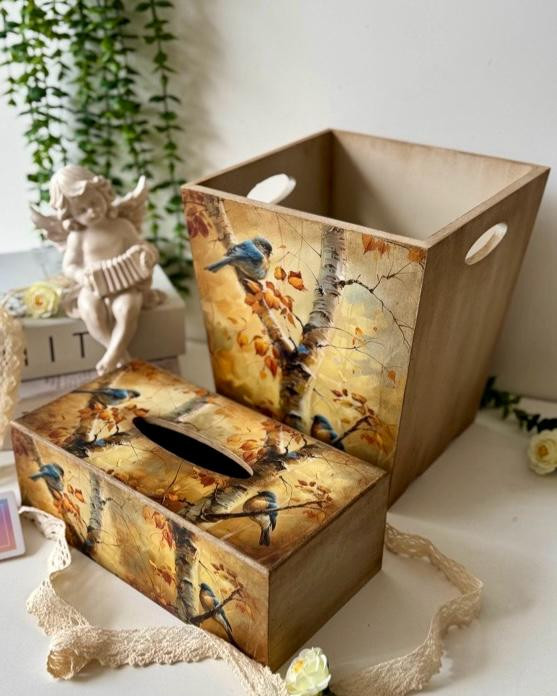 سطل و جادستمال کاغذی نسکافه ای