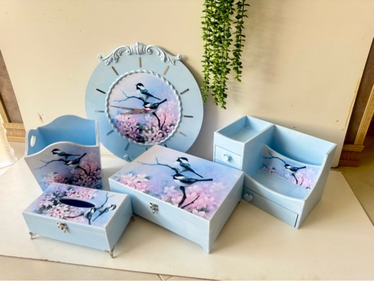 ست اتاق خواب رنگ آبی