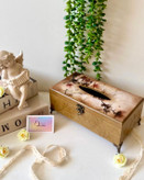 جعبه دستمال کاغذی رنگ نسکافه ای