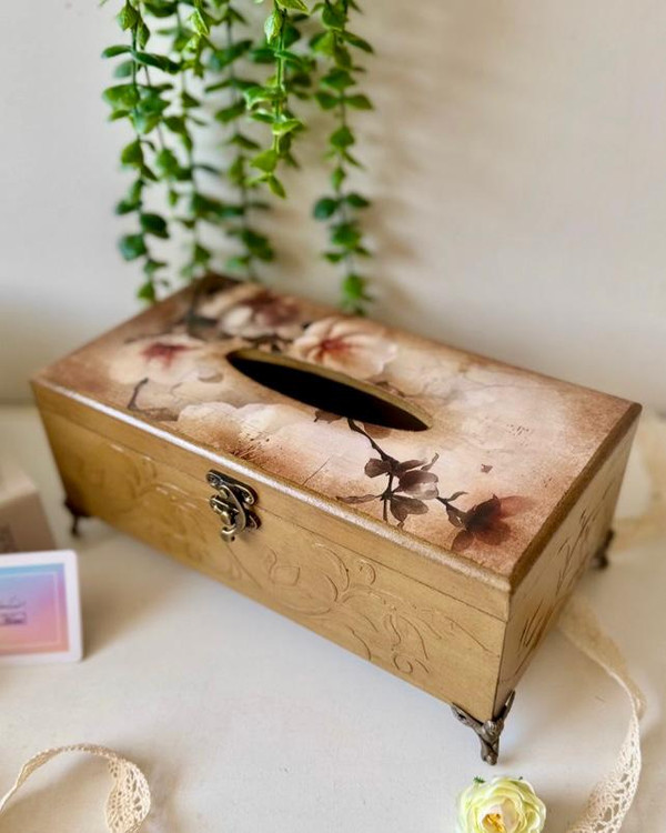 جادستمال کاغذی چوبی شیک