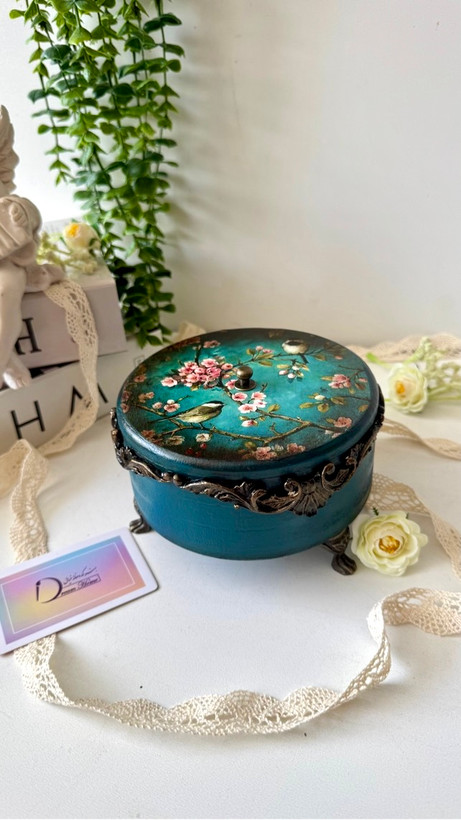 سرویس پذیرایی چوبی رنگ فیروزه ای