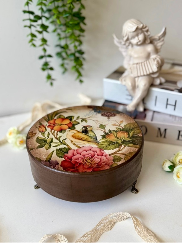 آجیل خوری چوبی گرد