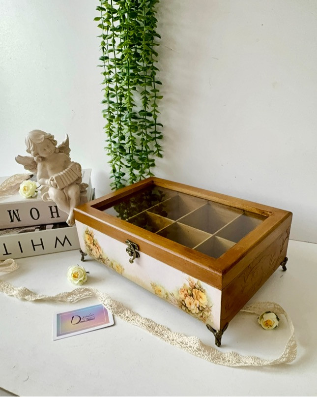 تیبگ چوبی رنگ عسلی روشن