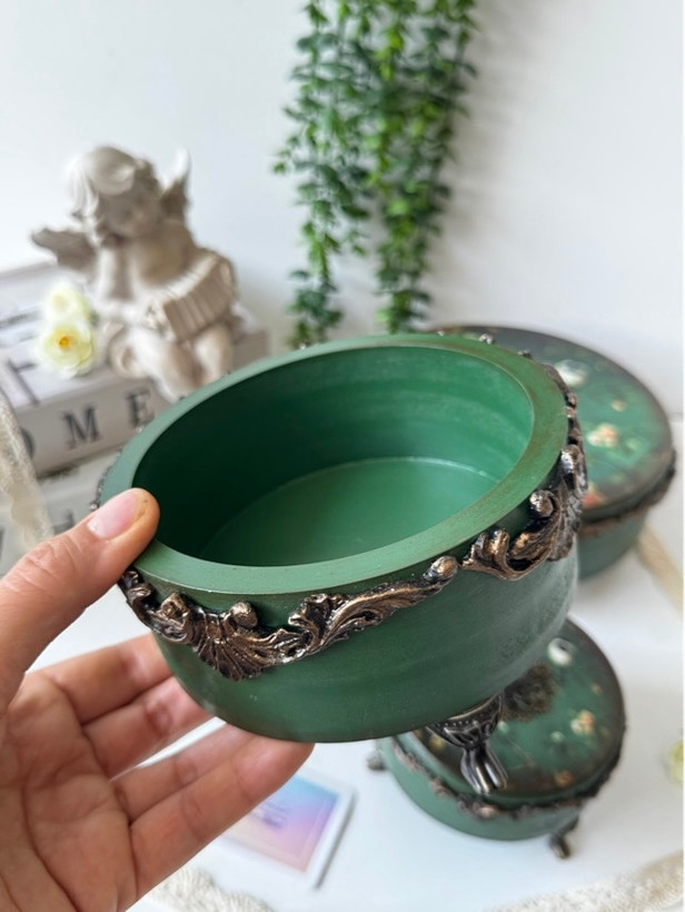 سرویس پذیرایی سه تیکه رنگ سبز تیره